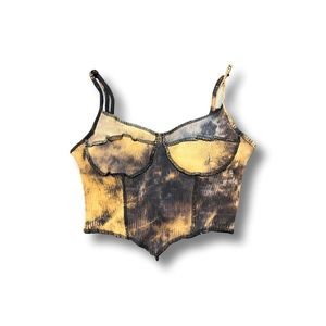 SHEIN marble print crop top